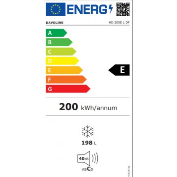 Davoline HD 200E L DF Καταψύκτης Μπαούλο 198lt